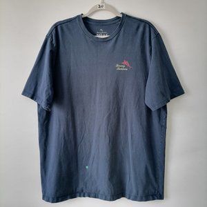 Tommy Bahama Men's Navy Blue Tee Size XL Relaxed Blemish